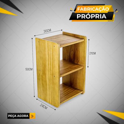 Imagem de Mesa Cabeceira Apoio de Cama Criado Rustico Retro