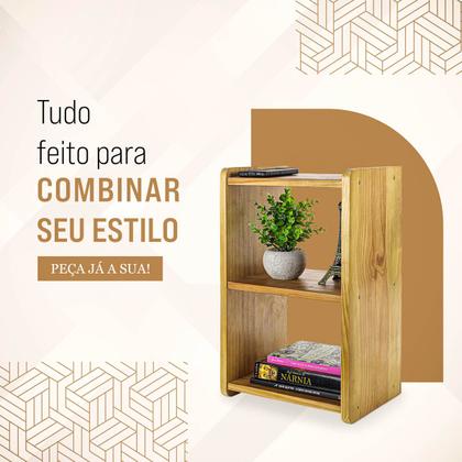 Imagem de Mesa Cabeceira Apoio de Cama Criado Rustico Retro