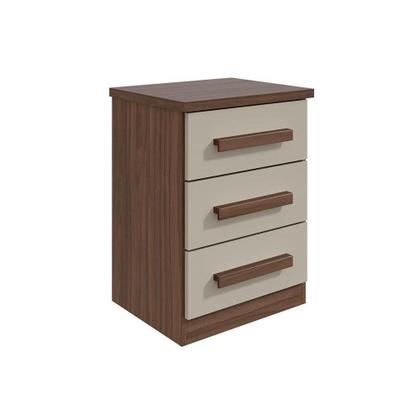 Imagem de Mesa Cabeceira Baião c/ 3 Gavetas Frassino - Lopas