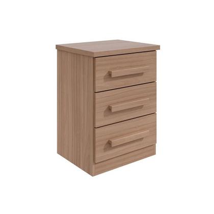 Imagem de Mesa Cabeceira Baião c/ 3 Gavetas Frassino - Lopas