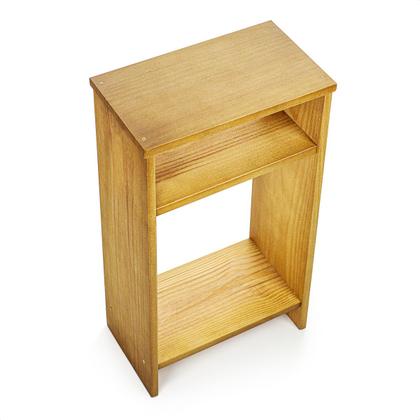 Imagem de Mesa Cabeceira de Madeira Quarto Rústico Apoio Pra Cama 65cm