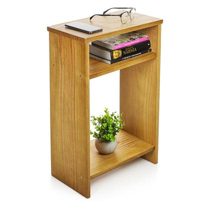 Imagem de Mesa Cabeceira de Madeira Quarto Rústico Apoio Pra Cama 65cm