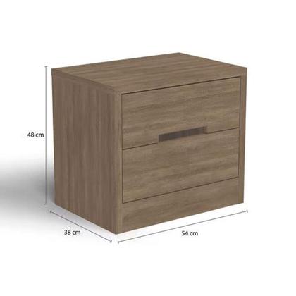 Imagem de Mesa Cabeceira Infantil S822 c/ 2 Gavetas Branco - Kappesberg