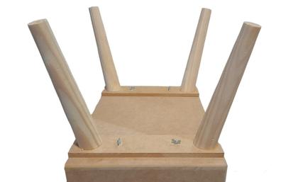 Imagem de Mesa Cabeceira Lateral Cama Com 1Gaveta Nicho Pés Retro Mdf