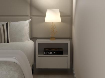 Imagem de MESA CABECEIRA MDF 30cm COM GAVETA TELESCÓPICA CI30