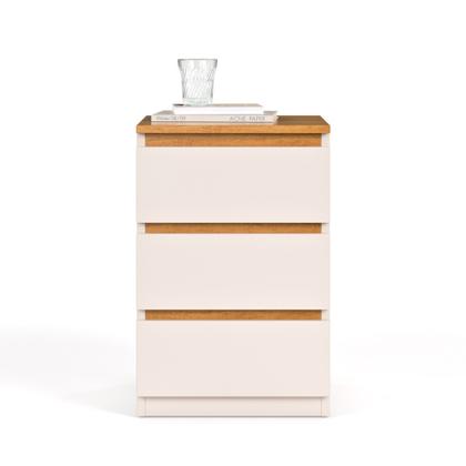 Imagem de Mesa Cabeceira Quarto 3 gavetaS Decoração Moderna Lateral Cama Organizada MIX - Comprou Chegou