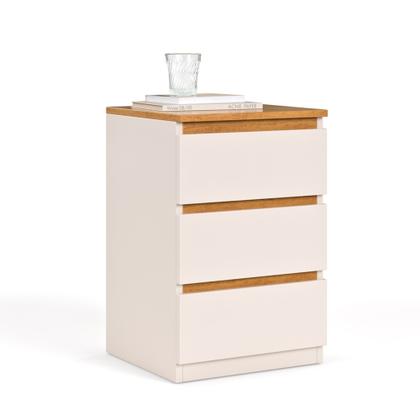 Imagem de Mesa Cabeceira Quarto 3 gavetaS Decoração Moderna Lateral Cama Organizada MIX - Comprou Chegou