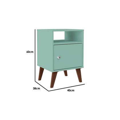 Imagem de Mesa Cabeceira RT3145 c/ 1 Porta Branco - Movelbento