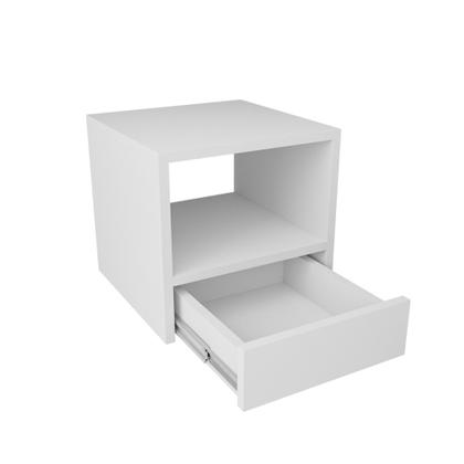 Imagem de Mesa Cabeceira Suspensa Prateleira Com Gaveta Inferior Nicho