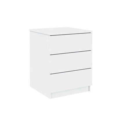 Imagem de Mesa Cabeceira Veronna c/ 3 Gavetas Cinamomo - Tcil Móveis