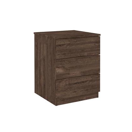 Imagem de Mesa Cabeceira Veronna c/ 3 Gavetas Cinamomo - Tcil Móveis