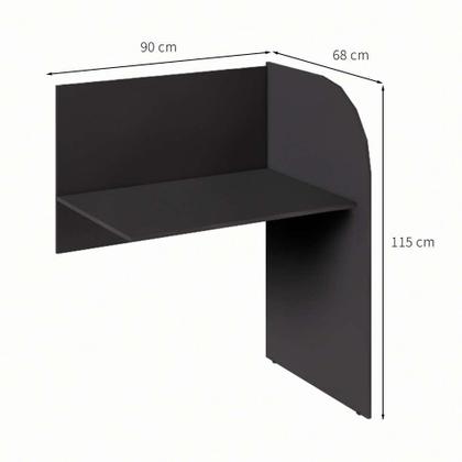 Imagem de Mesa Call Center Complemento Preta
