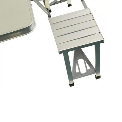 Imagem de Mesa Camping dobrável alumínio maleta 4 bancos Shark Blue