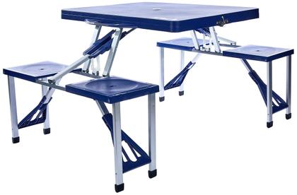 Mesa Camping Dobrável Alumínio Maleta Com 4 Banquetas Kala Imagem de Mesa Camping Dobrável Alumínio Maleta Com 4 Banquetas Kala