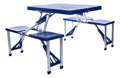 Imagem de Mesa Camping Dobrável Tipo Maleta com 4 Banquetas 84x64x68mm Kala