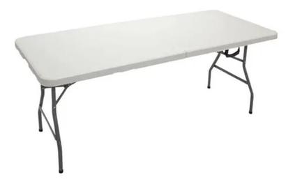 Mesa Camping Dobrável Vira Maleta 1,80M - Importway Imagem de Mesa Camping Dobrável Vira Maleta 1,80M
