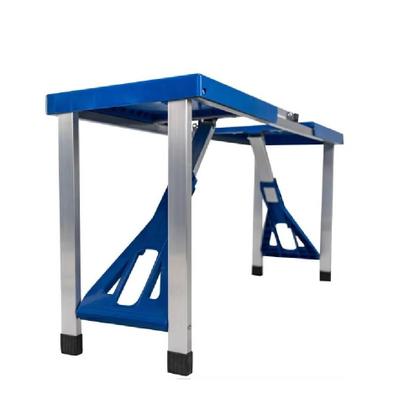 Imagem de Mesa Camping Praia Com 4 Cadeiras Dobravel Vira Maleta Portatil Mesinha Picnic Pesca Estudo Crianças