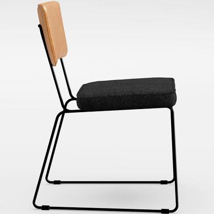 Imagem de Mesa Capri 160cm Off White Com 6 Cadeiras Allana B05 Corano Whisky Linho Chumbo - Lyam Decor