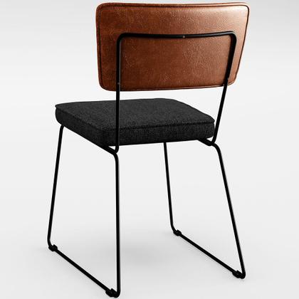Imagem de Mesa Capri 160cm Off White Com 6 Cadeiras Allana B05 Sintético Camel Linho Chumbo - Lyam Decor