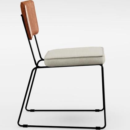 Imagem de Mesa Capri 160cm Off White Com 6 Cadeiras Camel Champagne