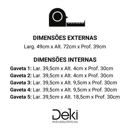 Imagem de Mesa/carrinho Odonto Médico Esteticista Podogia Mdf