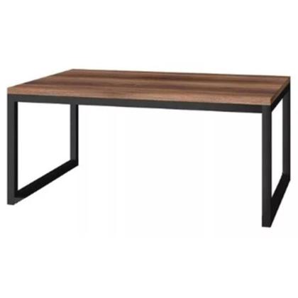Imagem de Mesa Centro Sala Pés De Ferro Tampo Mdf Carmin Amadeirado