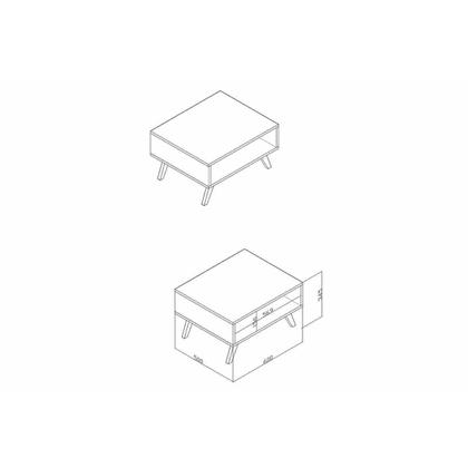 Imagem de Mesa Centro Sala RT3020 Rustico - Movelbento