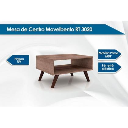 Imagem de Mesa Centro Sala RT3020 Rustico - Movelbento