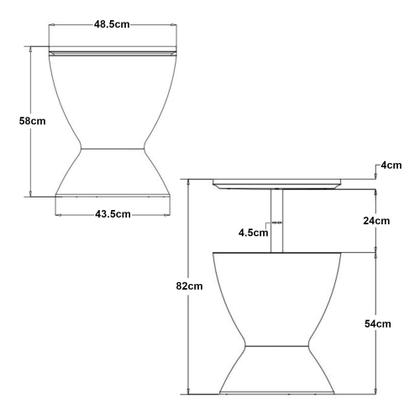 Imagem de Mesa Champanheira 3 Em 1 30L Com Tampa Elevada