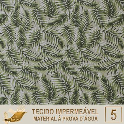 Imagem de Mesa com 4 Cadeiras de Jantar Roma 100cm e Noronha em Aluminío Fendi Corda Nautica Estofado 5 Trama Original