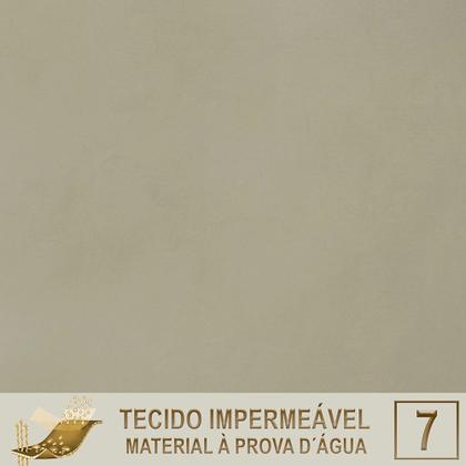 Imagem de Mesa com 6 Cadeiras de Jantar Roma 120cm e Noronha em Alumínio Marrom Corda Náutica Estofado 7 Trama Original