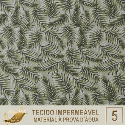 Imagem de Mesa com 6 Cadeiras de Jantar Roma 120cm e Noronha em Alumínio Preto Corda Náutica Estofado 5 Trama Original