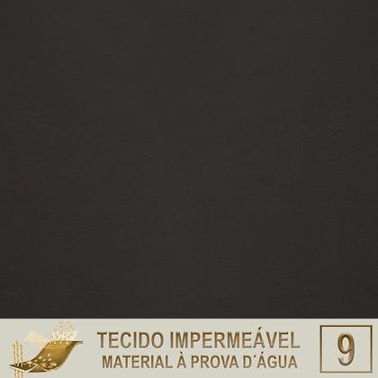 Imagem de Mesa com 6 Cadeiras de Jantar Roma 120cm e Noronha em Alumínio Preto Corda Náutica Estofado 9 Trama Original