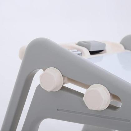 Imagem de Mesa com Cadeira Infantil Estudos e Desenho Regulável C180GY Cinza