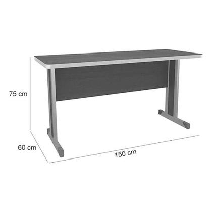Imagem de Mesa com Gaveteiro Escritório Home Office 1,5m 2 Gavetas