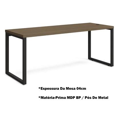 Imagem de Mesa com Gaveteiro Escritório Home Office 1,9m 2 Gavetas Kappesberg