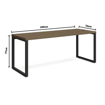 Imagem de Mesa com Gaveteiro Escritório Home Office 1,9m 2 Gavetas Kappesberg