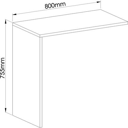 Imagem de Mesa Complementar Office Requinte+ 100% MDF