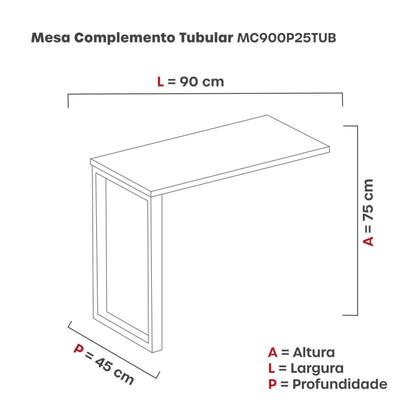 Imagem de Mesa Complemento 900x450mm Mcp90/45p25tub