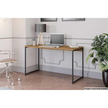 Imagem de Mesa Computador Casal Industrial LI003 Freijo/Preto - Kappesberg