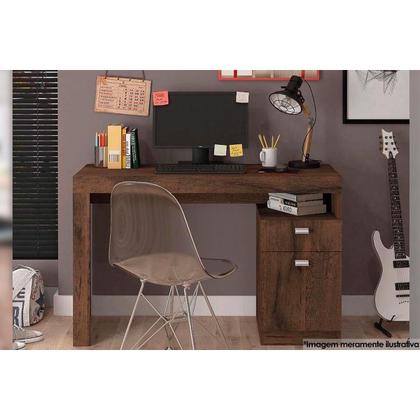 Imagem de Mesa Computador Casal Melissa c/ 1 Porta e 1 Gaveta Nature - Permóbili