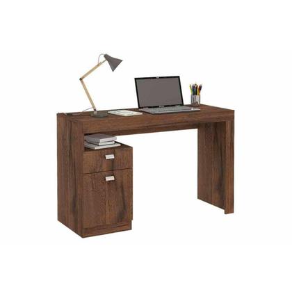 Imagem de Mesa Computador Casal Melissa c/ 1 Porta e 1 Gaveta Nature - Permóbili