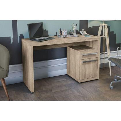 Imagem de Mesa Computador Escrivaninha S970 c/ 1 Porta e 1 Gaveta Nogal - Kappesberg