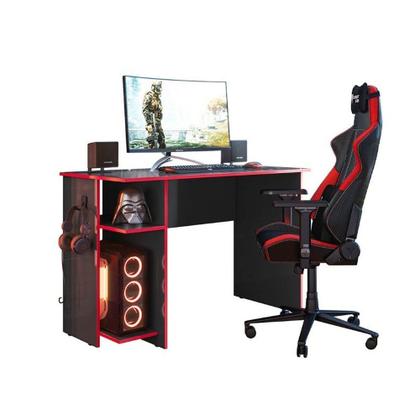 Imagem de Mesa Computador Gamer 3875 Com Suporte Fone de Ouvido - QMOVI