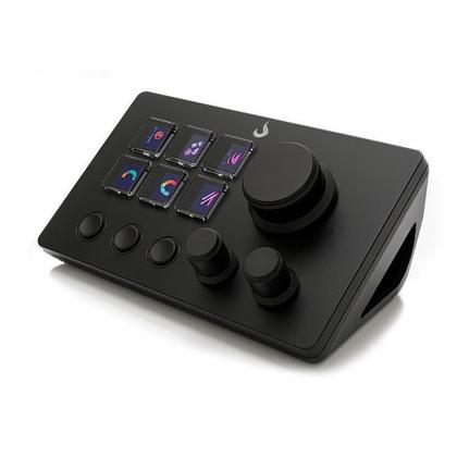 Imagem de Mesa Controladora Rise Mode Streaming Vision 01 Sound, 6 Teclas LCD, 3 Botões Rotativos e 3 Funcionais, USB, Preto - RM-MCS-01-B