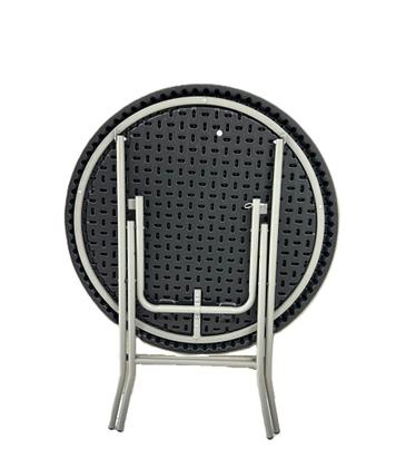 Imagem de Mesa Cor Preta Dobrável Redonda VGHome 80cm