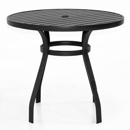 Imagem de Mesa De Alumínio 90cm Com 4 Cadeiras Alegra Polipropileno Resistente