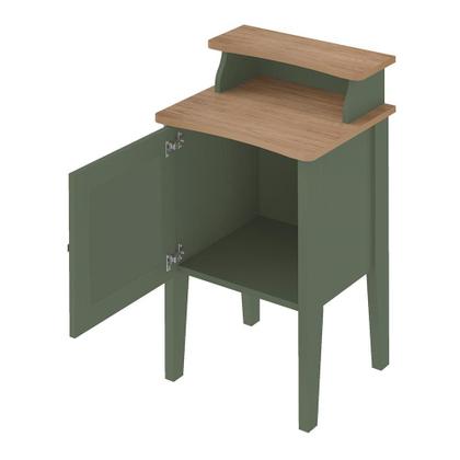 Imagem de Mesa de Apoio 1 Porta Guldur Menta Carvalho