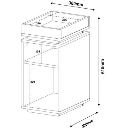 Imagem de Mesa de Apoio Com Prateleira  Olivia 