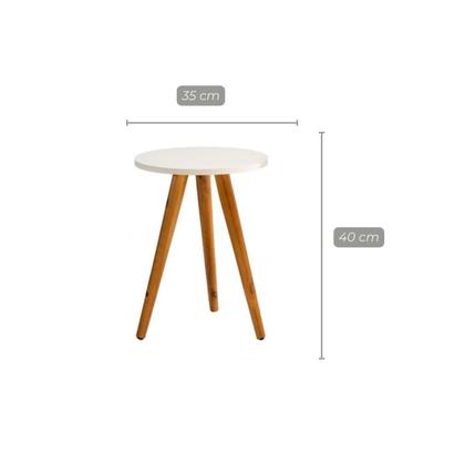 Imagem de Mesa De Apoio E Lateral Sofa Mdf E Madeira